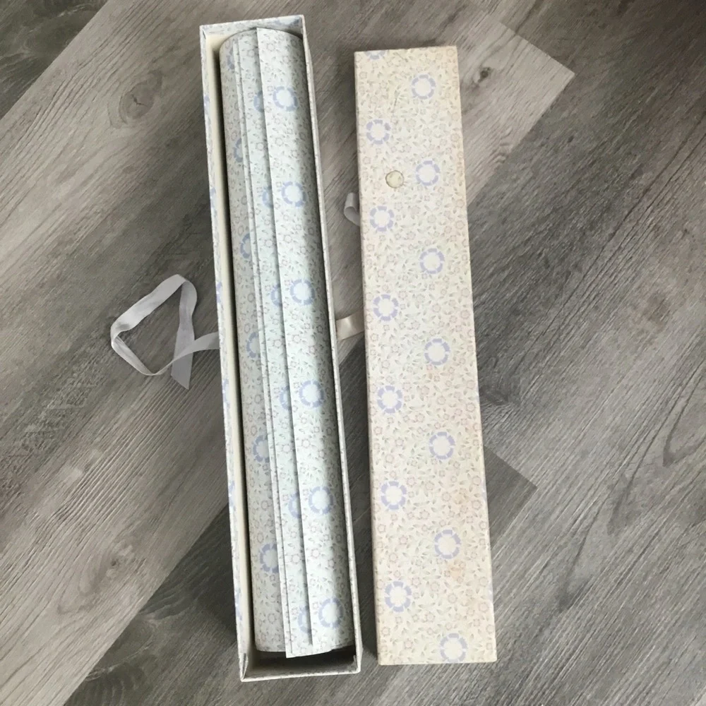 ✨Vintage Scented Blue Floral Drawer Liner Paper in Box - Picture 2 of 8